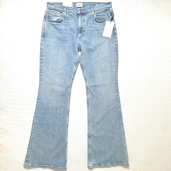 NWT CITIZENS OF HUMANITY Isola Flare Mid Rise Jeans Pegasus Blue Size 30 L32 - Picture 4 of 15